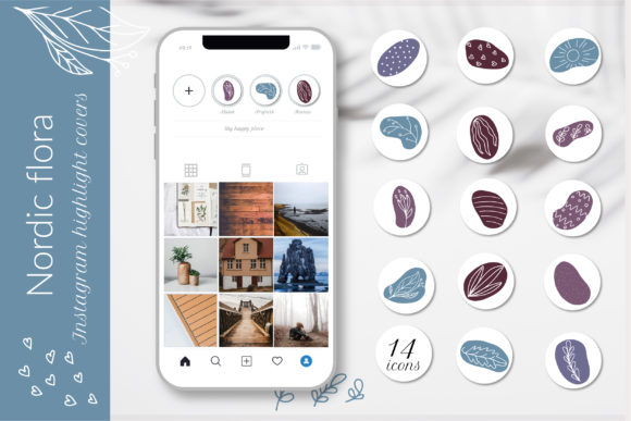 Elevating Digital Brand Identity with Floral Instagram Story Highlight Covers