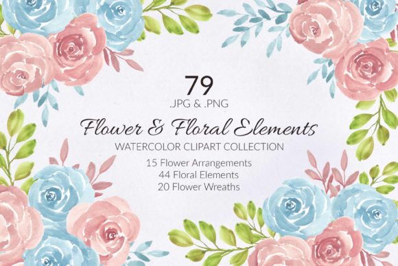 Elevating Digital Design with Hand-Painted Floral Watercolor Clipart
