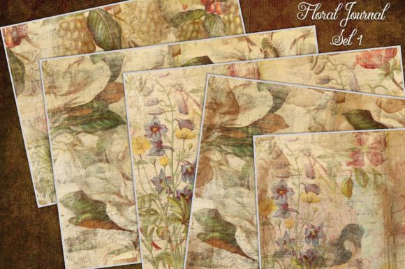 Elevating Handmade Books with Floral Journal Papers Set 1 and Script Overlays
