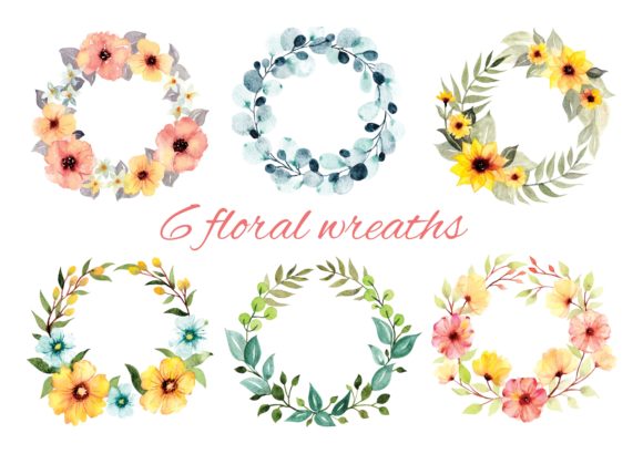 Elevating Visual Identity: The Strategic Value of the Set of Floral Wreath Water Color Style in Modern Design