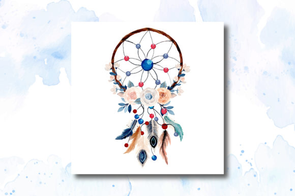 Elevating Visual Storytelling with Watercolor Dream Catcher with Floral 4