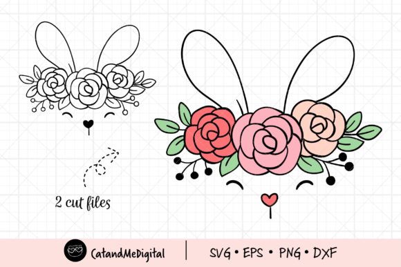 Floral Bunny SVG: Create Cute Spring Crafts Easily