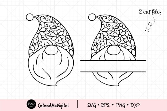 Floral Christmas Gnome Monogram Frame: Integrating Digital Assets into Holiday Design Workflows