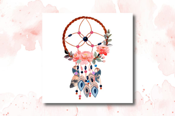 Integrating Watercolor Dream Catcher with Floral 6 into Modern Creative Projects