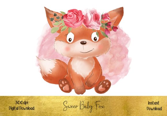Sweet Baby Fox with a Floral Crown: Mastering High-Resolution Digital Assets for Creative Projects