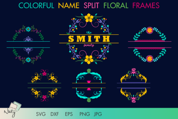 Unlocking Creativity: A Complete Guide to Colorful Name Split Floral Frames SVG