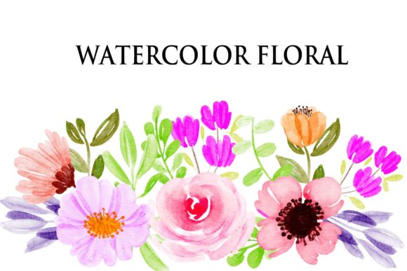Watercolor Floral Collection EPS Guide