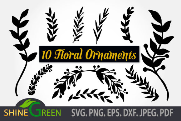Wedding Floral Ornaments Bundle: Leaves SVG Guide